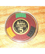 (1) $5. Mapes Casino Chip - 1950s - Reno, Nevada - Hourglass Mold - £13.62 GBP