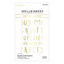 Spellbinders Glimmer Hot Foil Plate From Cardfront Sentiment-Buy Me Craft Suppli - £15.50 GBP