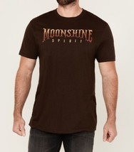 NWD Moonshine Spirit Men&#39;s Come Alive Short Sleeve Graphic T-Shirt Brown Size L - £11.08 GBP