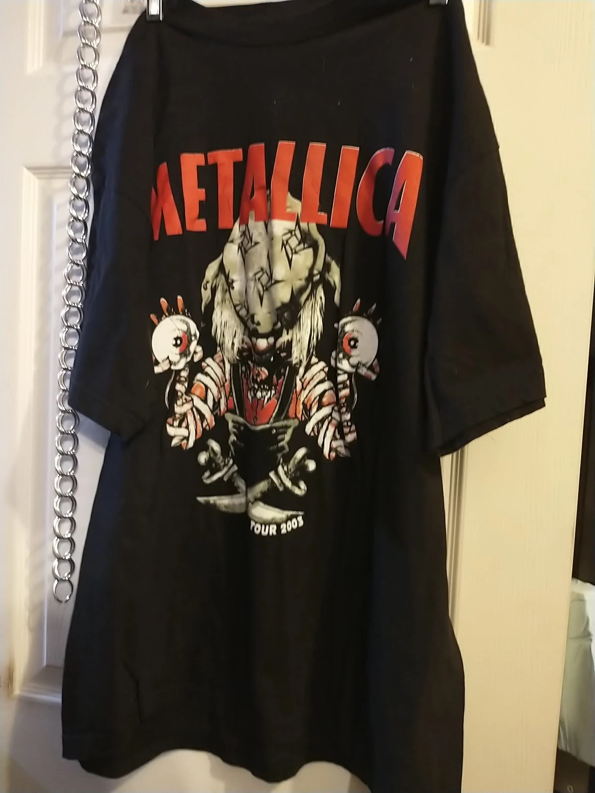  2003 Metallica Tour NWOT Double Sided T- Shirt XL - $432.90 MXN