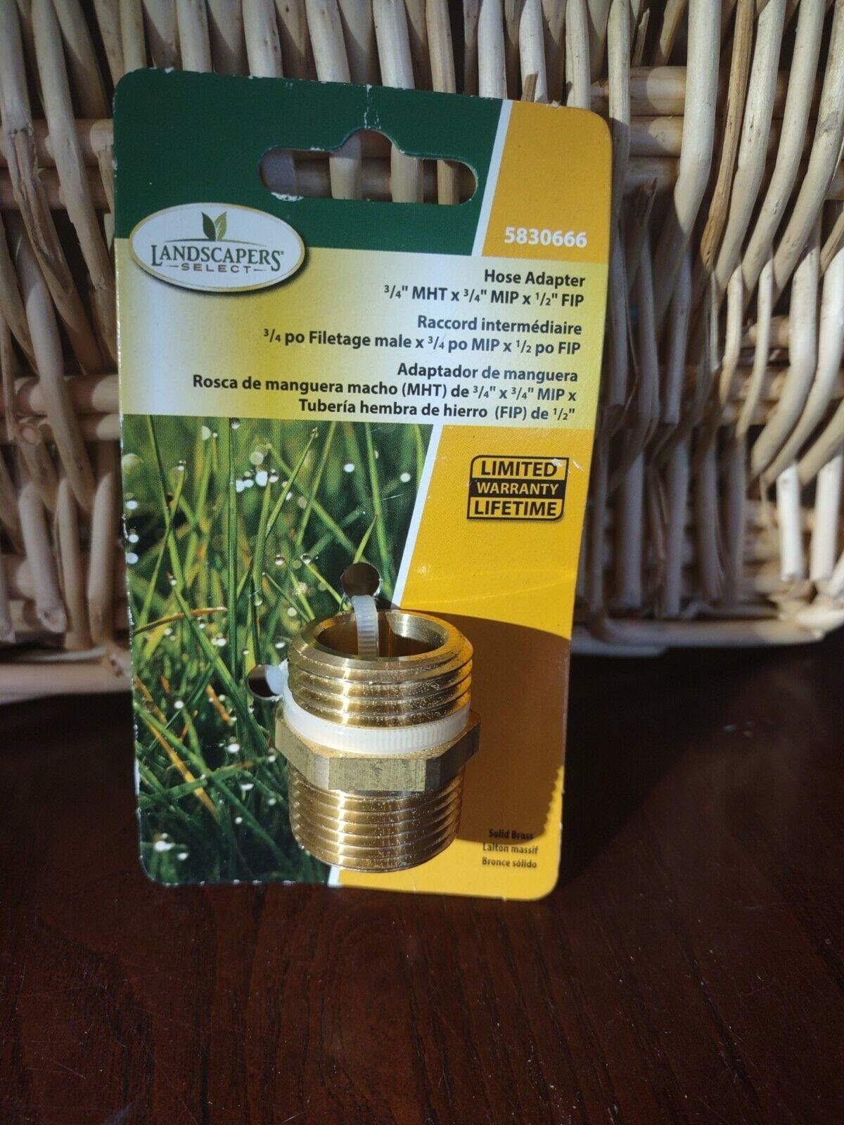 Hose Adaptor 3/4&quot; MHT X 3/4&quot; MIP X 1/2&quot; FIP Landscapers Select - $14.73