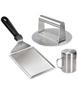 Smashed Burger Kit, Stainless Steel Burger Press, Grill Spatula And Spic... - £43.10 GBP