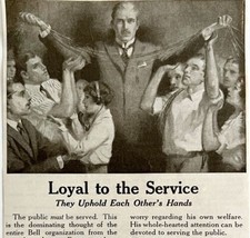 1916 AT&amp;T Telephone Company Loyalty Advertisement Telegraph DWMYC3 - £11.85 GBP