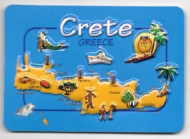 Greece Souvenir Fridge Magnet - Crete 9.5cm X 6.5cm - £6.00 GBP