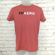 Aeropostale T Shirt Mens XS Red Short Sleeve Spell Out Logo Crew Neck Aero - £12.60 GBP