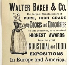 Walter Baker Cocoa Chocolates 1894 Advertisement Victorian Exposition AD... - £11.78 GBP