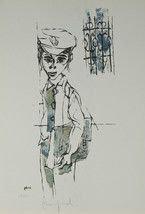 &quot;To School&quot; by Knispel Gershon Signed Limited Edition of 125 Lithograph Print - $72.75