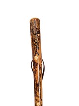 Walking Stick with &quot;USA&quot; Carved in Hiking Staff, 60&quot; tall - £70.31 GBP