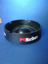 Vintage Tobacciana Cigarette Ads Marlboro Black Plastic Ashtray - $18.48