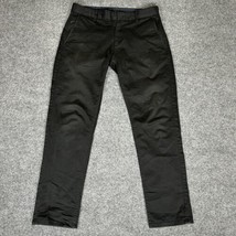 Zara Man Pants Mens 31 (32x28) Black Basic Collection Chino Low Rise Adult - $19.20