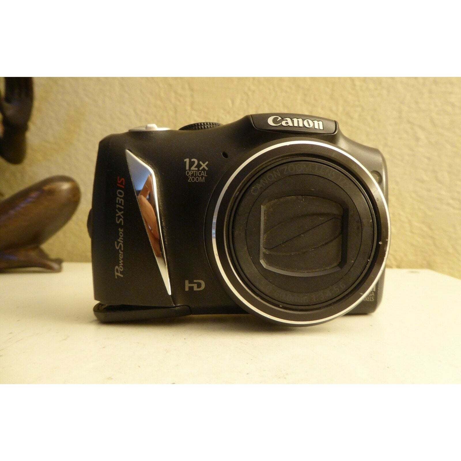 Canon PowerShot SX130 IS 12.1MP Digital Camera - Black - Digital 