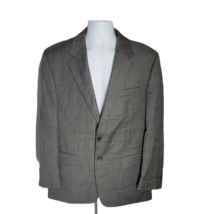 Chaps Classy 2 Button Pant Suit ~  Sz 42R ~ 36W 29.5L ~ Gray ~ Plaid ~ L... - £54.80 GBP