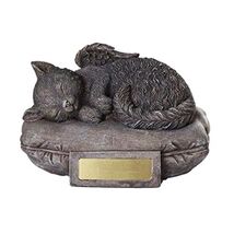 Cat Sleeping on Pillow Urn Pet Memorial Decoration New - $34.98