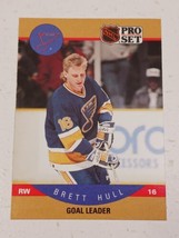 Brett Hull St. Louis Blues 1990 Pro Set Goal Leader Card #395 - £0.77 GBP