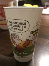 VINTAGE~1983 Mcdonalds/Peanuts &#39;Camp Snoopy Collection&#39; Plastic Cups Kids Meal C - £6.21 GBP