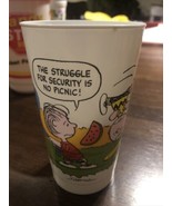 VINTAGE~1983 Mcdonalds/Peanuts &#39;Camp Snoopy Collection&#39; Plastic Cups Kid... - £6.20 GBP