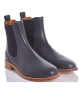 NEW CHLOE Dark Blue Leather Slip-On Ankle Boots - MSRP $795.00! - £314.50 GBP