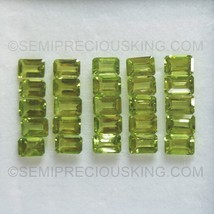 Natural Peridots Octagon Step Cut 6X4mm Parrot Green Color VS Clarity Lo... - £4.90 GBP