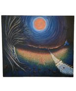 Original 2011 Sam Leopold Surreal Landscape Contemporary Van Gogh Art Pa... - $2,573.99
