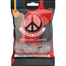 6x80g Peacemärke Jodgubb / lakrits Candy People strawberry liqourice can... - £23.34 GBP