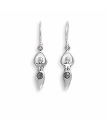 Sterling Silver Fertility Goddess Dangle Earrings 34x7mm - $67.12