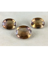 NATURAL AMETRINE OVAL CUT PAIR 3 PCS 81.20 CTS RARE GEMSTONE FOR EARRING... - €453,87 EUR