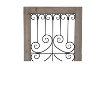 Cheungs Decorative White Washed Wood Frame Wall Decor With Iron Center - $168.61