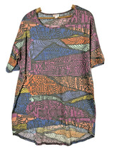 Lularoe Irma Shirt Small Ethnic Tribal 90s Vibes Fresh Prince Geometric Knit - £14.80 GBP