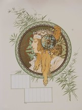 Mucha Byzantine Heads Blonde Calendar Limited Edition Fine Art Lithograph - £605.30 GBP