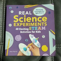 Real Science Experiments: 40 Exciting Steam Activities for Kids by Harris: New - £9.71 GBP