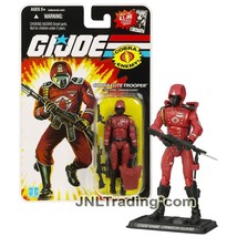 Year 2007 Gi Joe American Hero Comic 4&quot; Figure Cobra Elite Trooper Crimson Guard - £35.39 GBP
