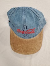 VINTAGE Coca Cola Denim Adjustable Snapback Cap Hat - $19.79