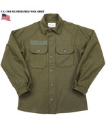 RARE KOREAN WAR M1951 SMALL GREEN WOOL FIELD BUTTON SHIRT OG-108 UNIFORM... - $25.53