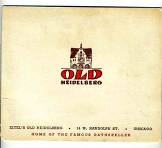 Eitel&#39;s Old Heidelberg Souvenir Photo Randolph Street Chicago Illinois 1940&#39;s - £14.32 GBP