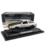 1:28 Scale Initial D Toyota Trueno AE86 Sprinter Alloy Diecast White &amp; B... - $19.99