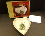 Spode Christmas Tree Pierced Heart Dish New in Box - $20.68