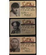 Moe Larry Curly Shemp Three Stooges 3 or 4 novelty cards - £20.99 GBP+