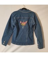 Harley Davidson Youths Button Up Jean Jacket Size L 12/14 Blue - $344.96 MXN