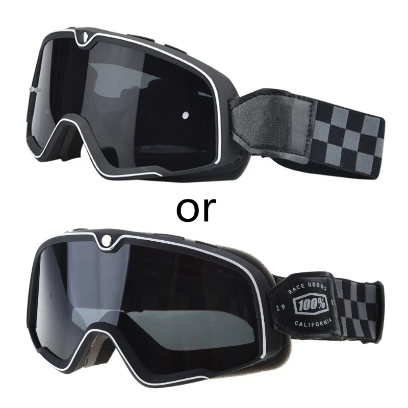 Vintage Motorcycle Goggles Motocross Racer Sports Helmet Sunglasses Hiking Ski - £16.10 GBP+