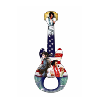 Elvis Presley guitar American flag bottle opener magnet - $242.57 MXN