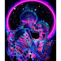 Tapestry Wall Skeleton Embrace 5 ft x 4 ft Colorful Whimsy Home Decor