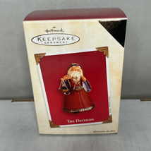 Hallmark Santa Christmas Ornament Justice Scale 2003 Coal 3.5&quot; The Decision - £9.37 GBP