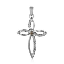 Jewelry of Venus fire I2 chocolate diamond silver pendant - £631.84 GBP
