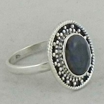 925 Sterling Silver Genuine Sapphire Handmade Festival Wedding Ring Gift RS-1400 - £32.39 GBP