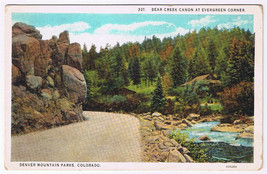 Postcard Denver Colorado Bear Creek Canon At Evergreen Corner - $1.97