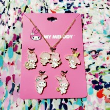 Sanrio My Melody Kawaii Cute 5x Charm Necklace - £15.97 GBP
