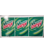 Mountain Dew Swirl Waves Labels Sign Advertising Art Work Green Yellow R... - £14.97 GBP