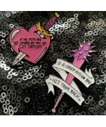 Feminist Girl Power Sword And Nail Bat Self-defense Pin Set (2 Pins) - €14,63 EUR