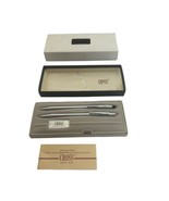 Cross Lustrous Chrome Silver Pen And Pencil Set 3501  W/Box Personalized - $20.90