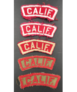 Lot of Five (5) 1940s Vintage Boy Scouts BSA Calif. Strip Patch 2 1/2&quot; x... - £29.27 GBP